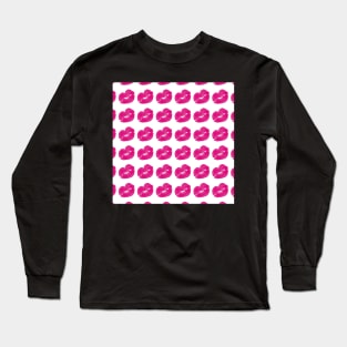 Pink lipstick kisses Long Sleeve T-Shirt